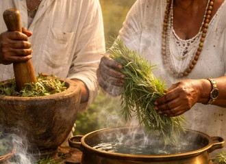A força das ervas e dos banhos espirituais na linha de Pretos Velhos